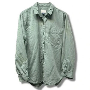 Universal Thread Men's M Green Long Sleeve Button-Up Shirt